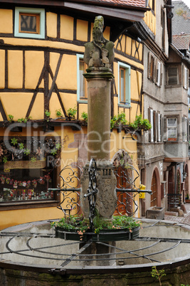 the small village of Riquewihr in Alsace