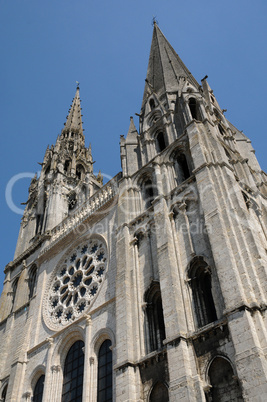 France, the cathedral of Chartres in Eure et Loir