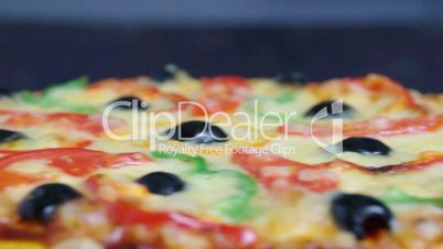 home pizza with tomato