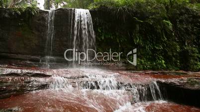 waterfall in Borneo ranforest river