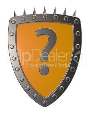 shield with question mark