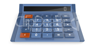 Blue calculator