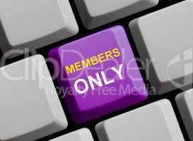Nur für Mitglieder - Members obly