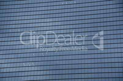 Skyscraper glass facade
