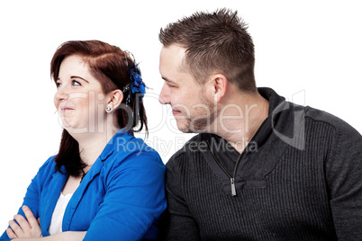 Couple having differences of opinion