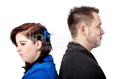 Couple having differences of opinion