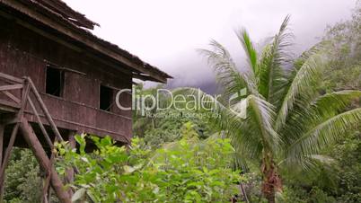 Tribal borneo houses