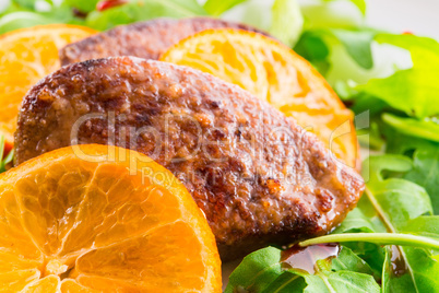 Liver with onion-orange sauce