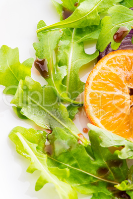 Rucolasalad with orange