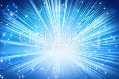 lights and shining stars blue abstract background