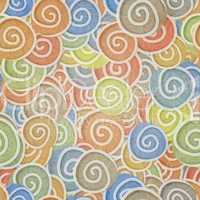 seamless pattern pale colors curles