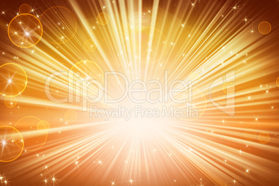 lights and shining stars orange abstract background