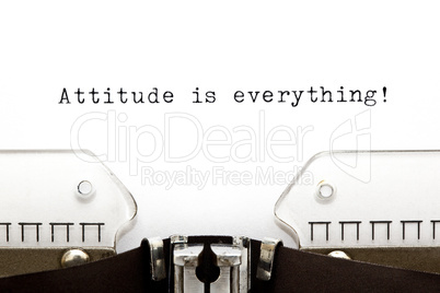 Typewriter Attitude is Everything