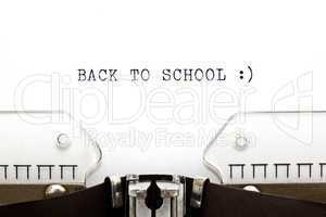 Typewriter Back To School