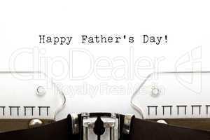 Typewriter Happy Fathers Day