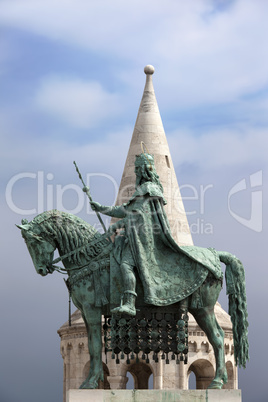 St Stephen's Statue in Budapest