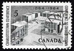 Postage stamp Canada 1964 Fathers of Confederation Memorial