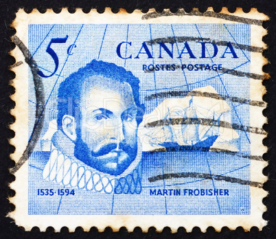 Postage stamp Canada 1963 Sir Martin Frobisher, Explorer