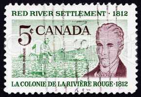 Postage stamp Canada 1962 Scottish Settler and Lord Selkirk