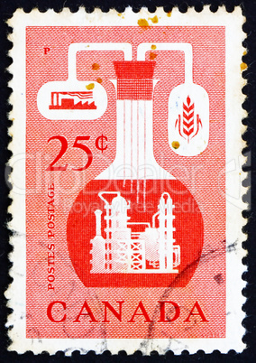 Postage stamp Canada 1956 Chemical Industry