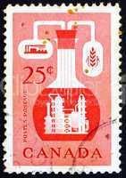 Postage stamp Canada 1956 Chemical Industry