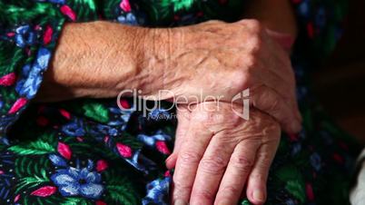 Close-up of hands Elderly