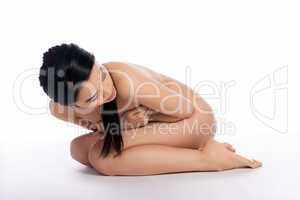 Young Asian girl posing nude