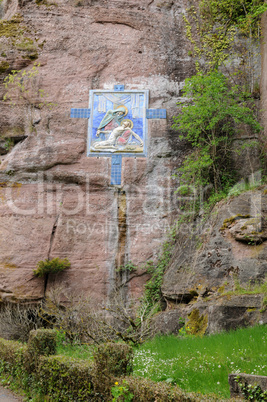 Alsace, stations of the cross of Mont Sainte Odile