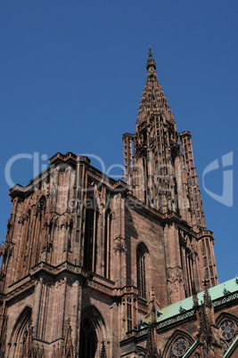 France, cathedral of Strasbourg in Alsace