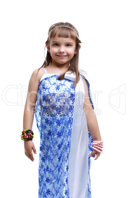 Little girl in indian costume