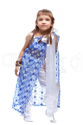 Pretty little girl in indian costume