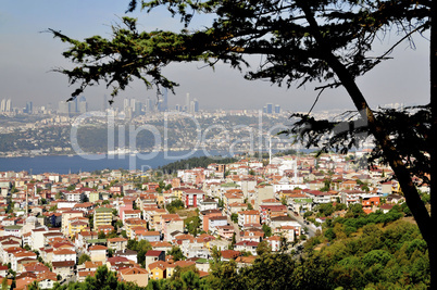Ausblick auf Istanbul  vom asitatischen Teil der Stadt aus geseh