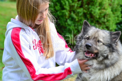 Hund Kind Freunschaft Mädchen