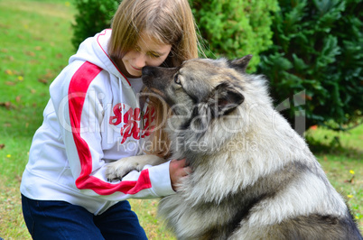 Hund Kind Freunschaft Mädchen