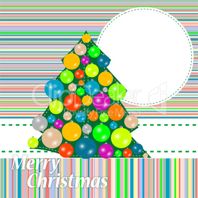 Christmas and New Year tree. holiday background