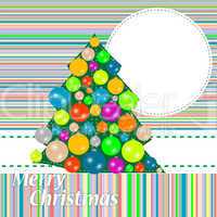 Christmas and New Year tree. holiday background