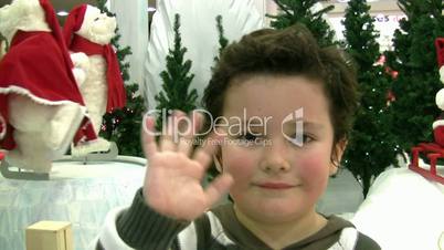 Little boy  at Christmas