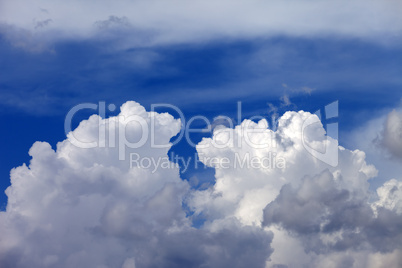 Blue sky and clouds