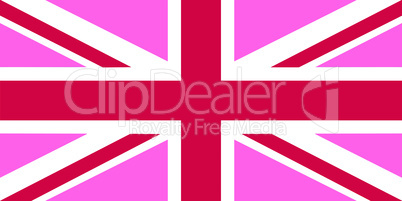 united kingdom pink flag