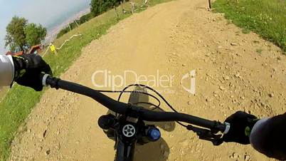 downhill Mountain Bike Handlebars View 2