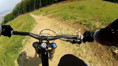 downhill Mountain Bike Handlebars View 3