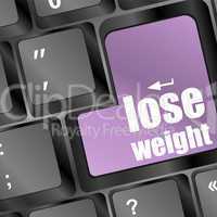 Lose weight in place of enter computer key