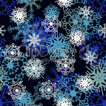 Seamless Snowflake Pattern