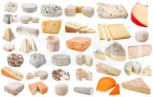 various cheeses