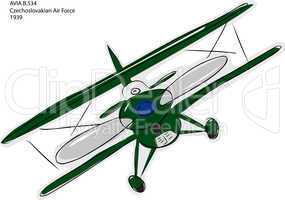 Avia B.534 Biplane Sketch