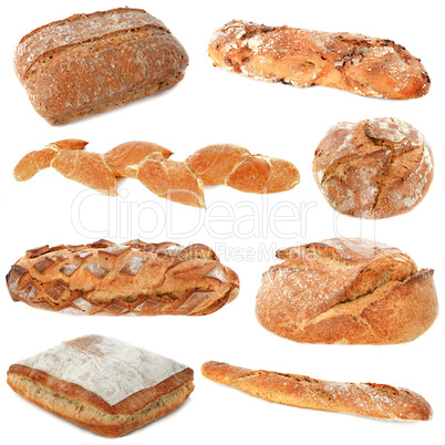 group of breads