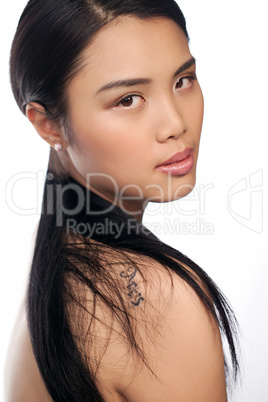 Beautiful young Asian woman