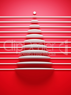 symbolic 3d Christmas tree