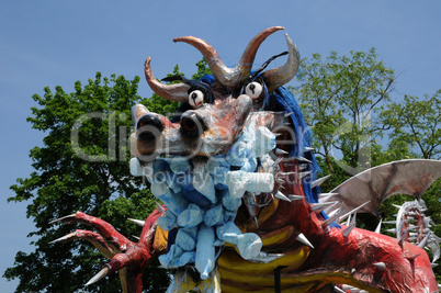 France, terrific dragoon in Les Mureaux carnival