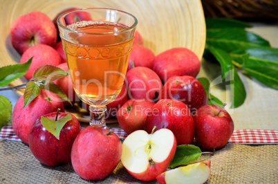 Äpfel Wein Saft Obst